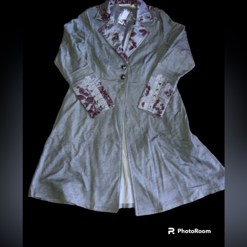 Soft Surroundings Long Jacket w Buttons